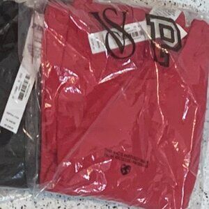 Victoria's Secret PINK Base Stretch Long-Sleeve Tee Layer Slim Fit Small red NWT